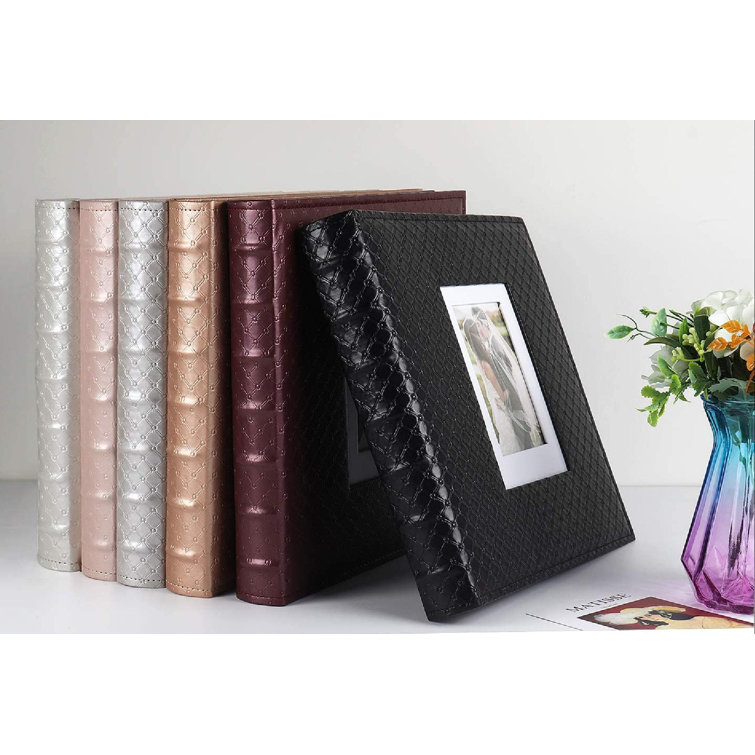 futurecitytrading 4X6 Photo Album 600 Photos Large Capacity Black Inner